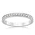Platinum and Diamond Womens Wedding Ring with Milgrain Pattern - Orsini Jewellers