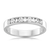 Women's Large White Gold Alternate Diamond Wedding Ring - Orsini Jewellers