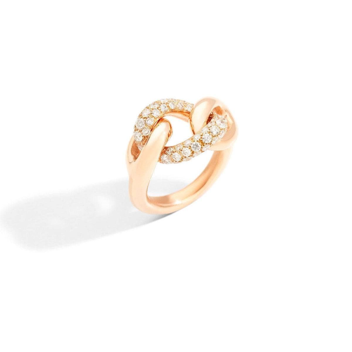 Pomellato Tango Ring in 18k Rose Gold with Diamonds - Orsini Jewellers NZ