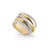Al Coro Serenata R64 Ring in 18k Yellow Gold with Three Diamond Bands - Orsini Jewellers NZ