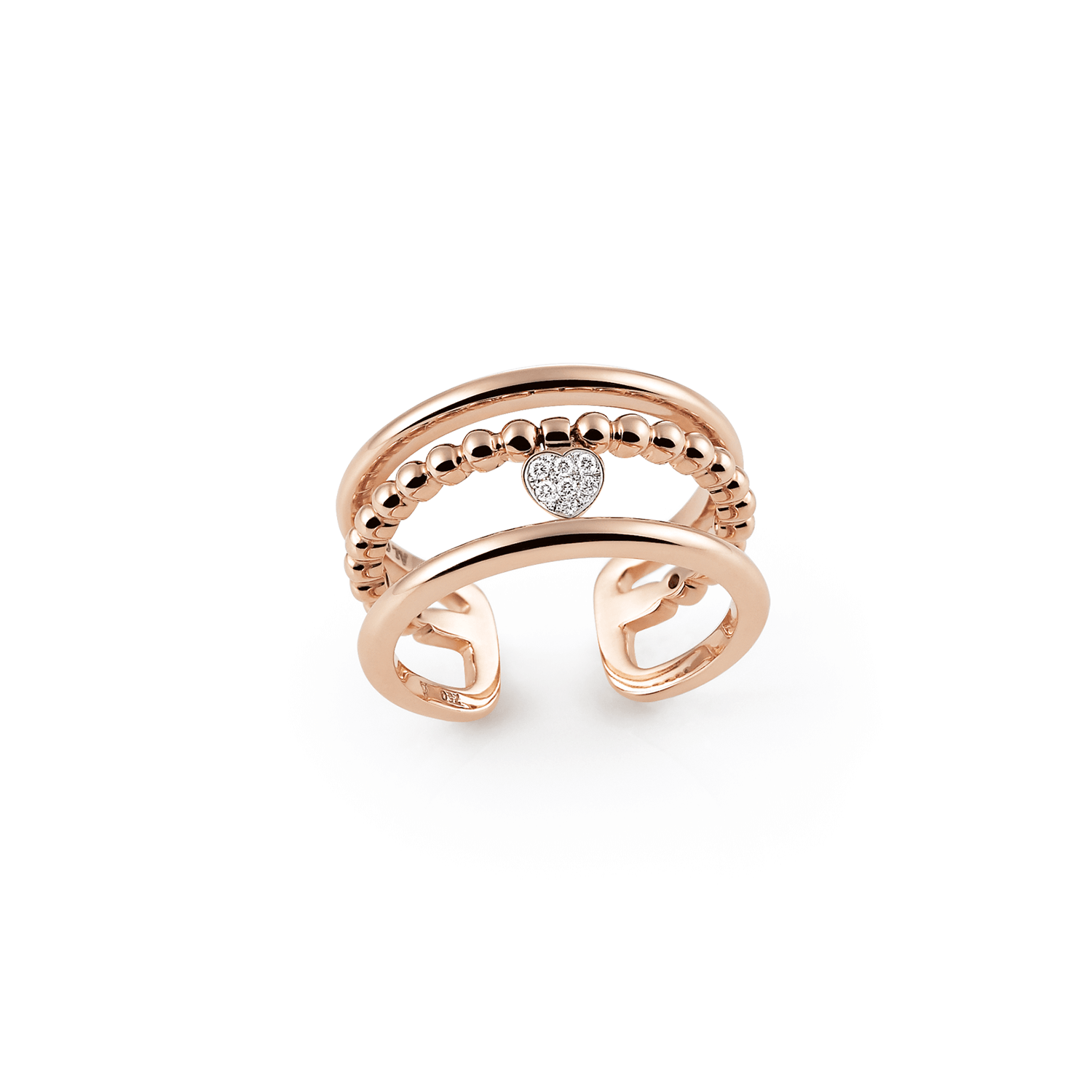 Palladio Ring in 18k Rose Gold with Diamonds - Orsini Jewellers NZ