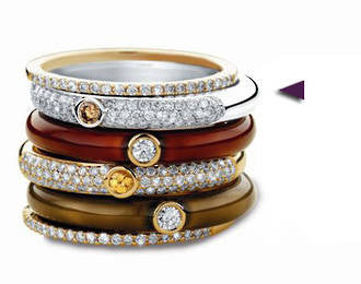 Tirisi white gold ring with small round brown diamond - Orsini Jewellers