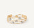 Five strand Marrakech Onde bracelet by Marco Bicego in 18k yellow and white gold with diamonds