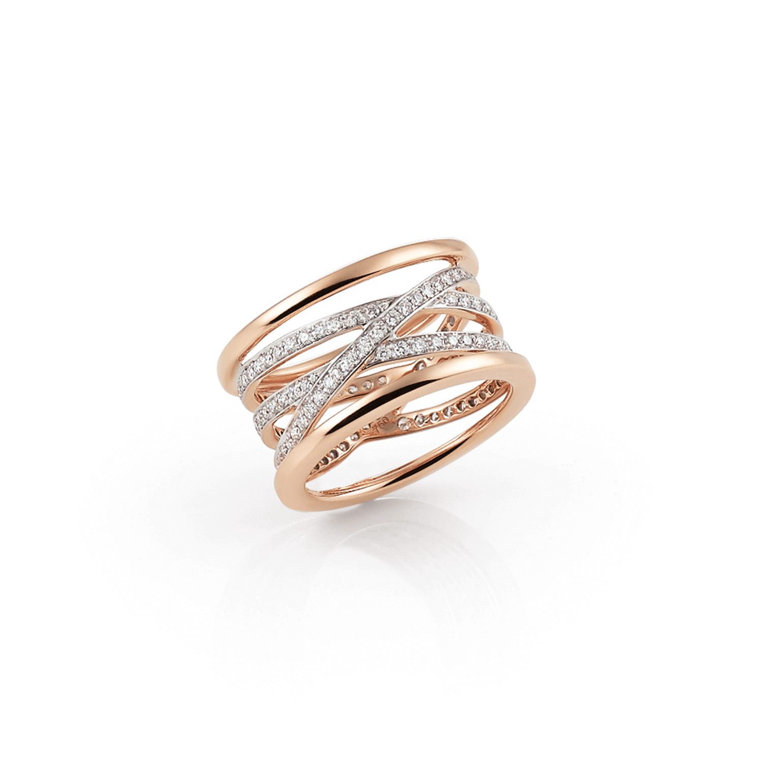 Serenata Ring in Rose Gold with Diamonds - Orsini Fine Jewellery