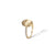 Siviglia Ring in 18k Yellow Gold with Diamonds Vertical - Orsini Jewellers NZ