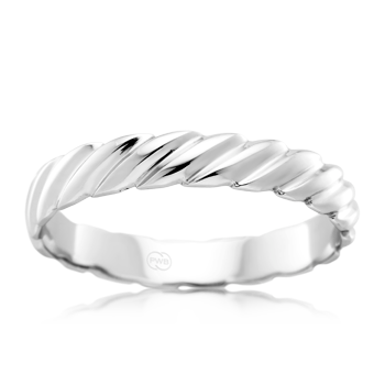 Twisted White Gold Womens Wedding Ring - Orsini Jewellers