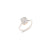 Nudo Petit Ring in 18k White Gold and Rose Gold with Diamonds - Orsini Jewellers NZ