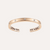 Al Coro Amori Bangle in 18k Rose Gold with White Diamonds - Orsini Jewellers