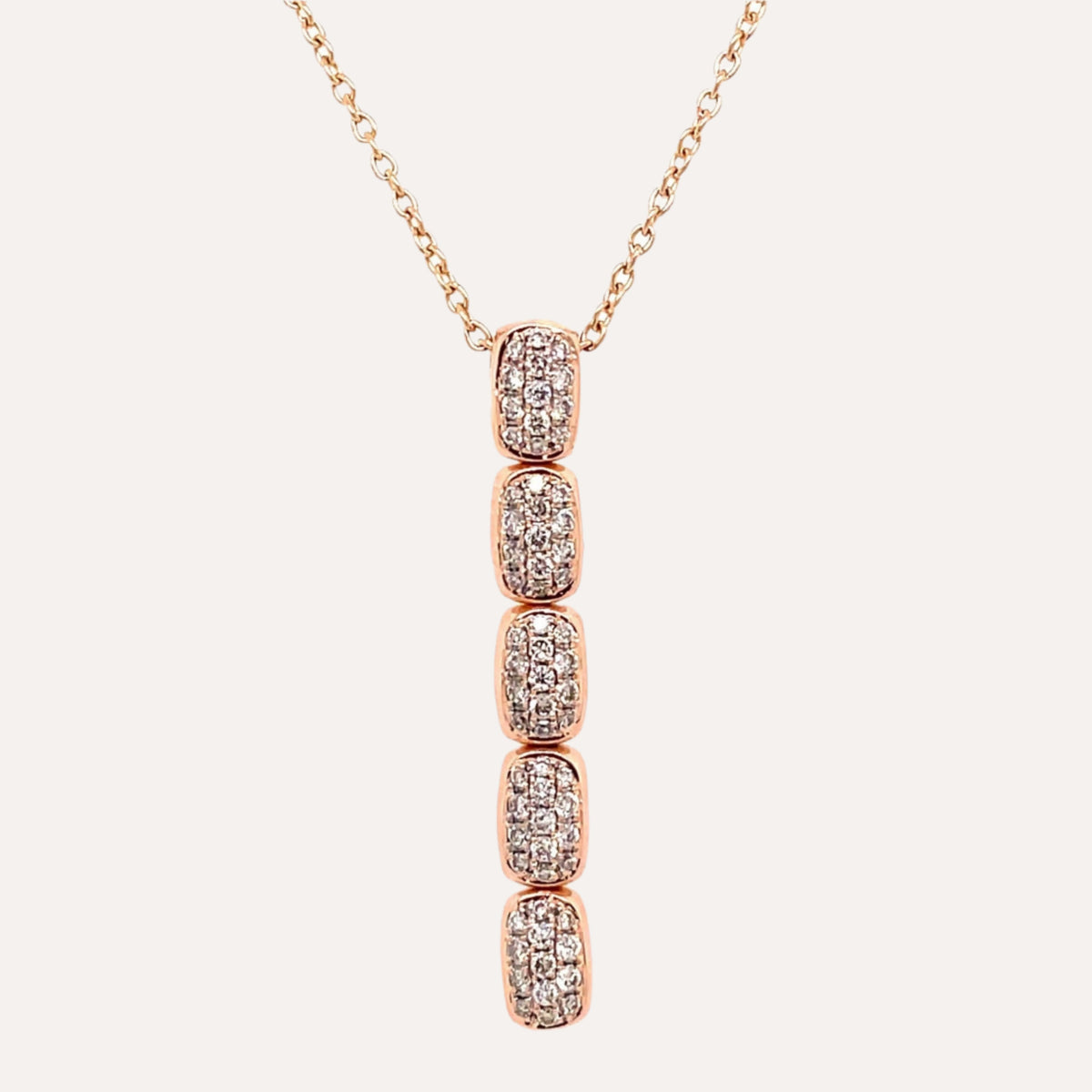 Al Coro La Piazza Necklace Brown Diamonds 18k Gold - Orsini Jewellers