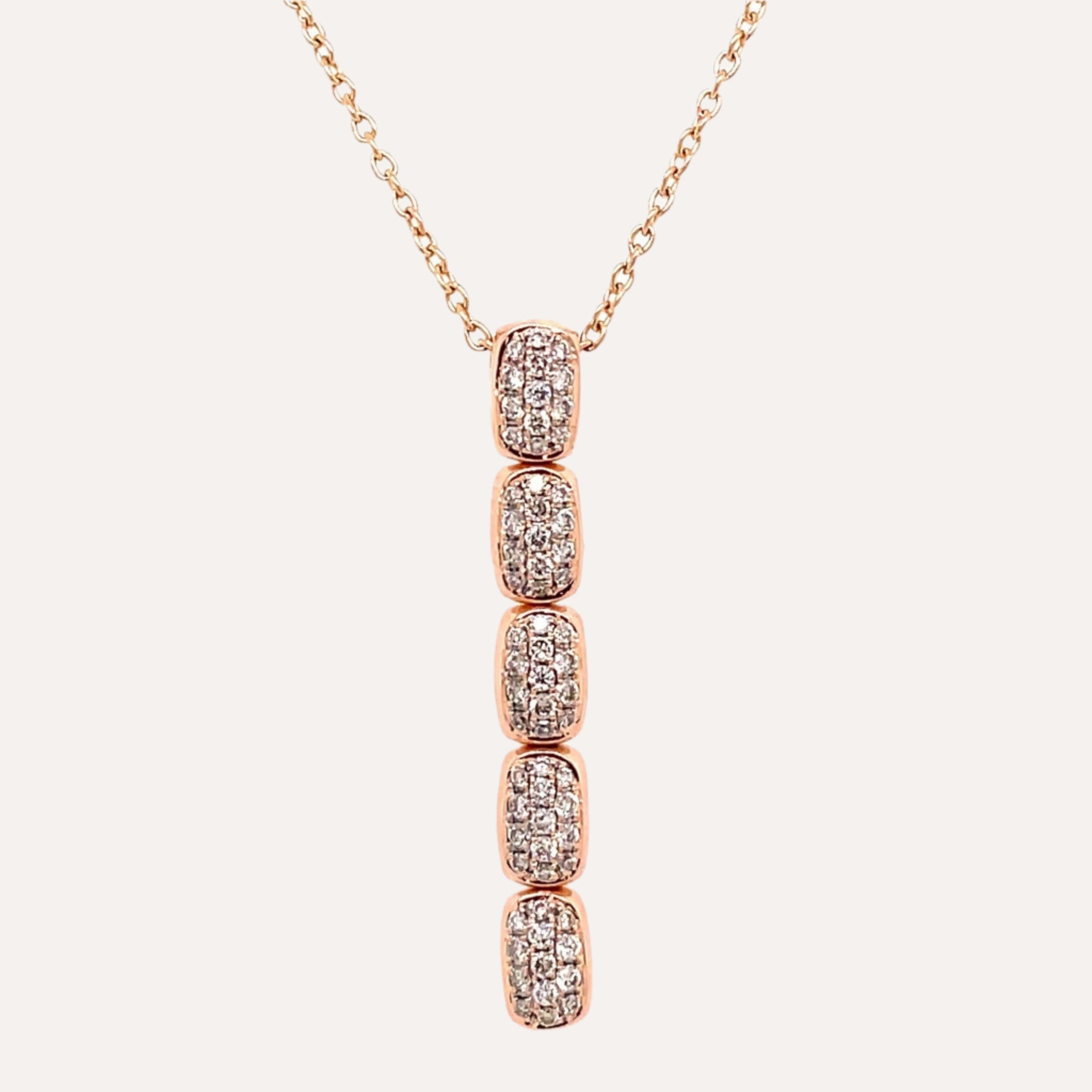 Al Coro La Piazza Necklace Brown Diamonds 18k Gold - Orsini Jewellers