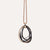 Al Coro Neraviglia Pendant in 18k Rose Gold, Blackened Steel & Diamonds - Orsini Jewellers
