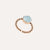 Al Coro Palladio Ring Blue Topaz 18k Gold - Orsini Jewellers