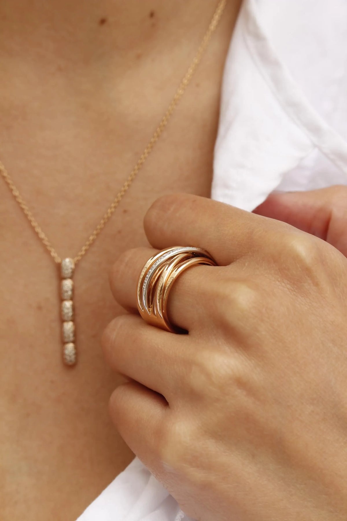 Al Coro Serenata Ring Diamonds 18k Gold - Orsini Jewellers