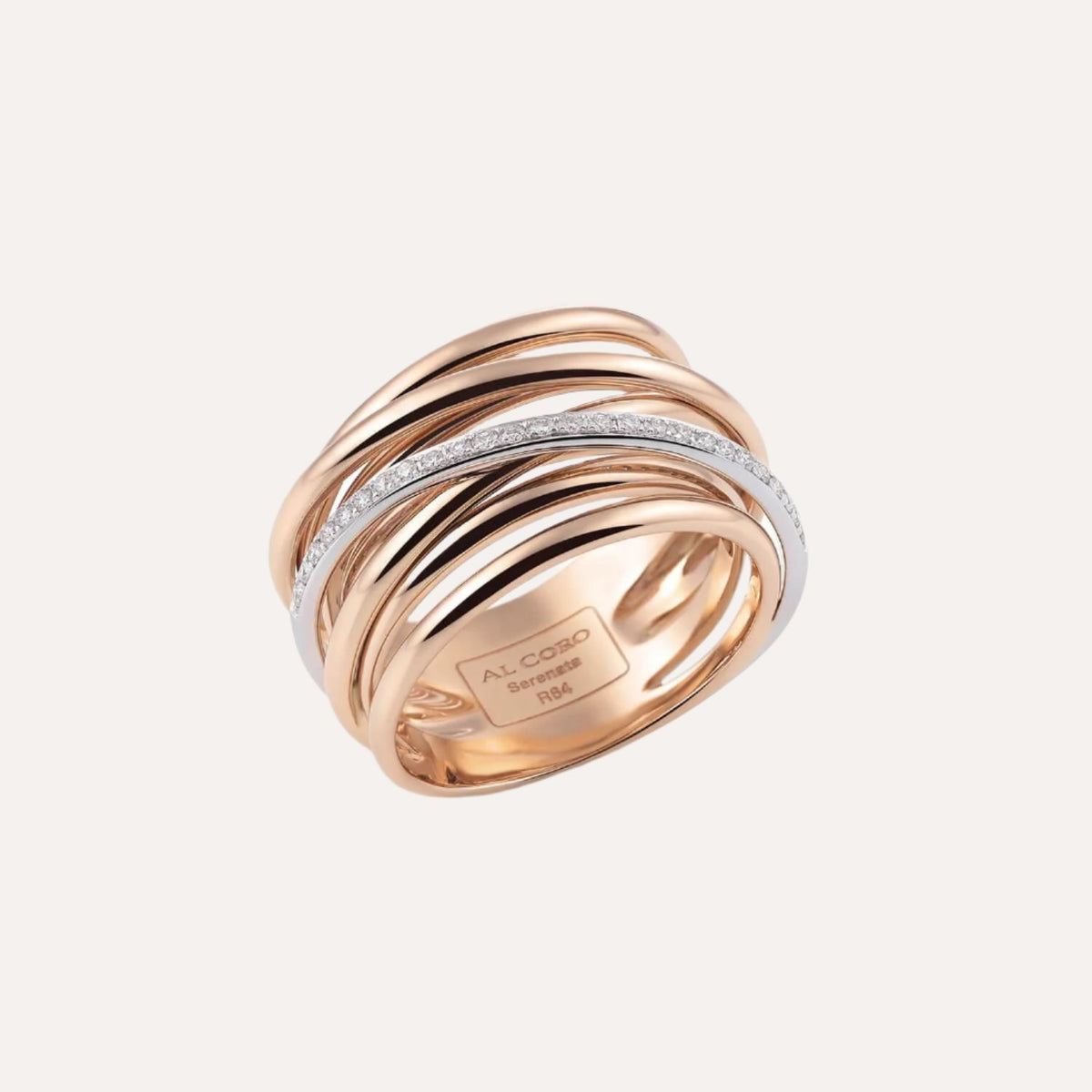 Al Coro Serenta Ring Diamonds 18k Gold - Orsini Jewellers