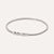 Al Coro Stretchy Bracelet in 18k White Gold 3 Sliding Diamonds - Orsini Jewellers