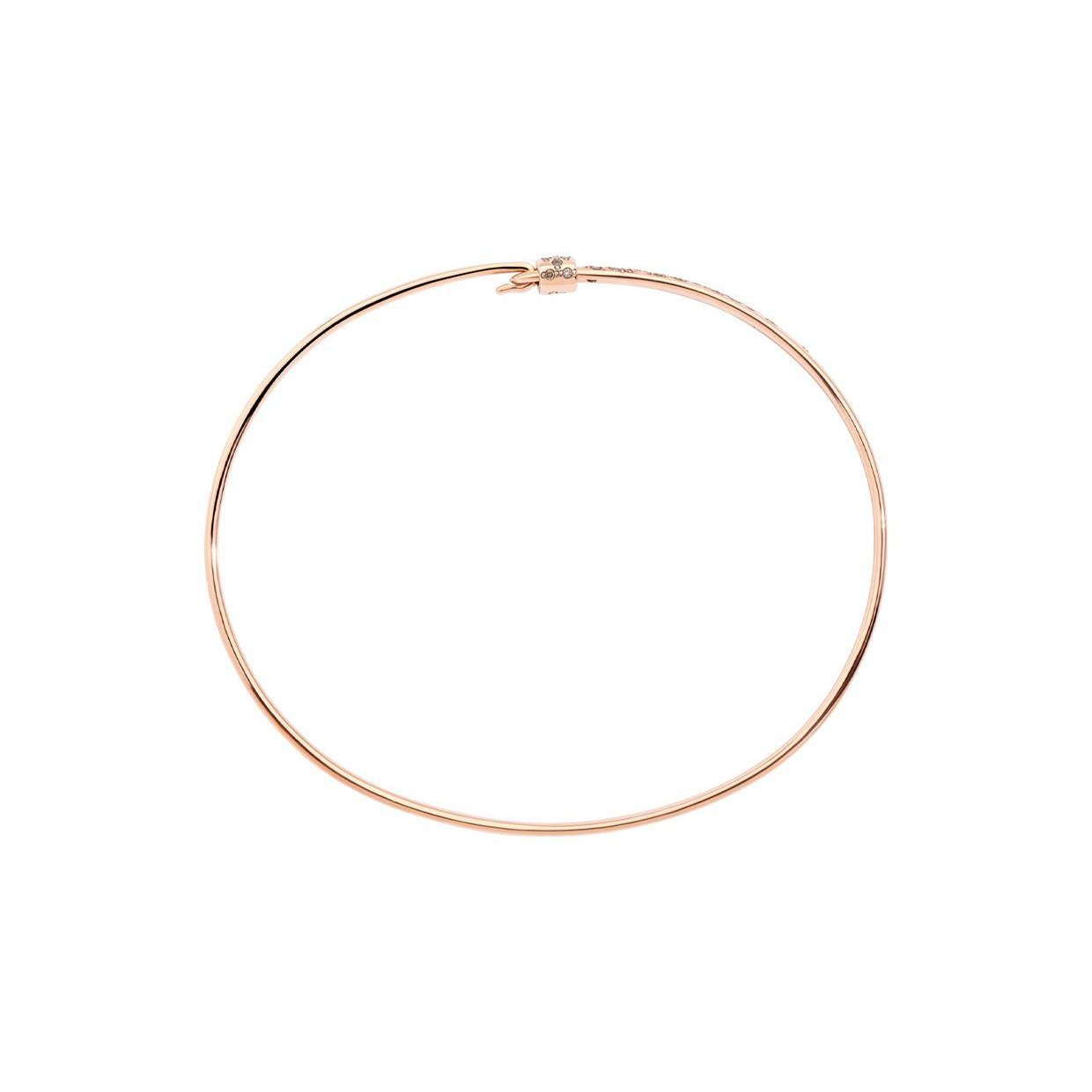 DoDo Essentials Bangle Rose Gold Brown Diamonds - Orsini Jewellers