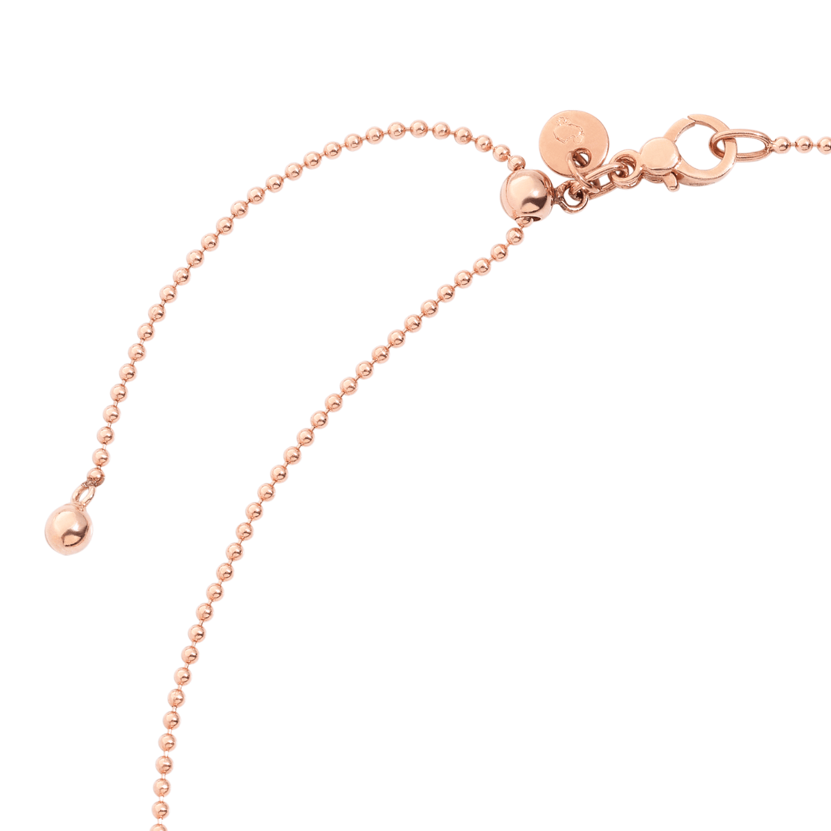 DoDo Necklace BOLLICINE 9k Rose Gold with White Diamond - Orsini Jewellers