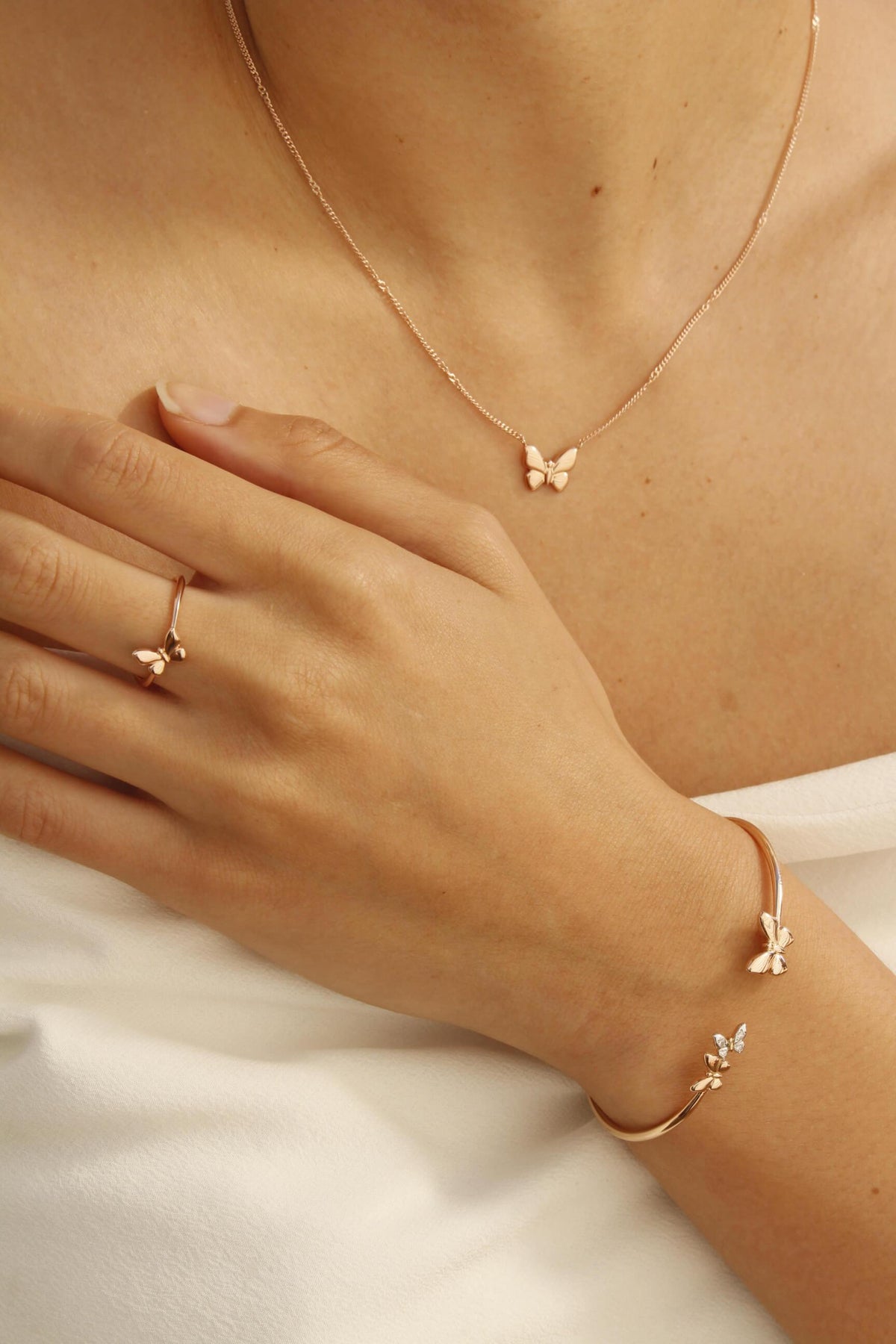 DoDo Necklace Butterfly 9k Rose Gold - Orsini Jewellers