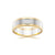 Flat Round Edge Two-Tone Wedding Ring - Orsini Jewellers