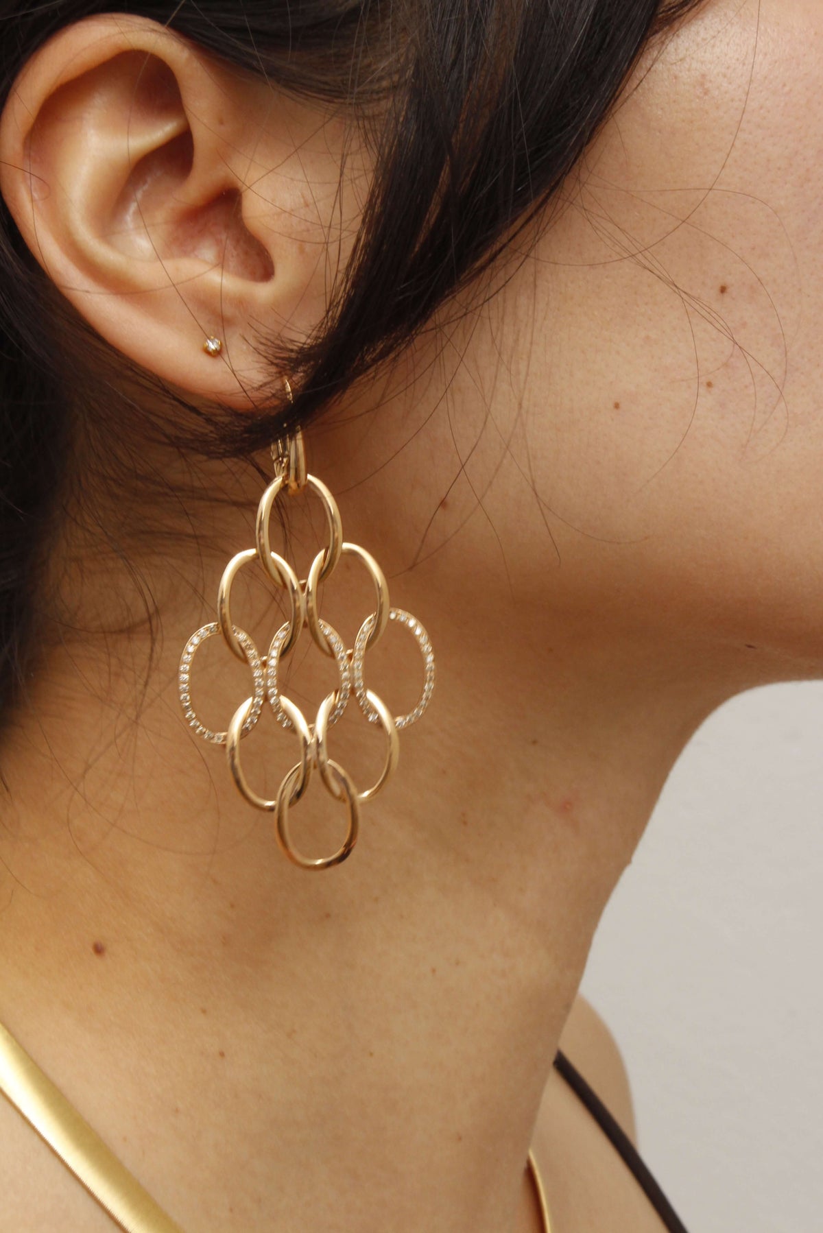 Pomellato Brera Drop Earrings Brown Diamonds 18k Rose Gold - Orsini Jewellers