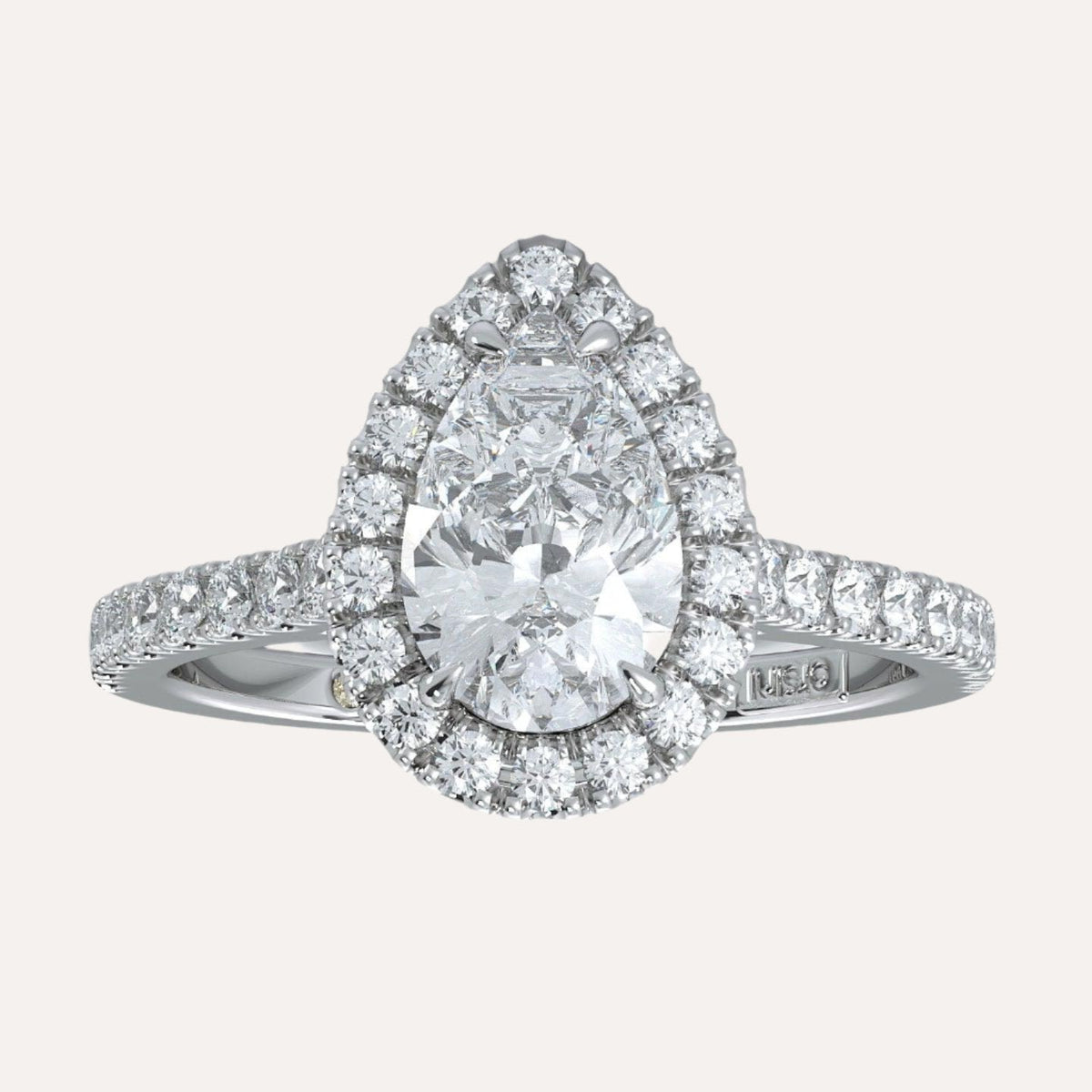 La Fenice Pear Cut Diamond Engagement Ring - Orsini Jewellers