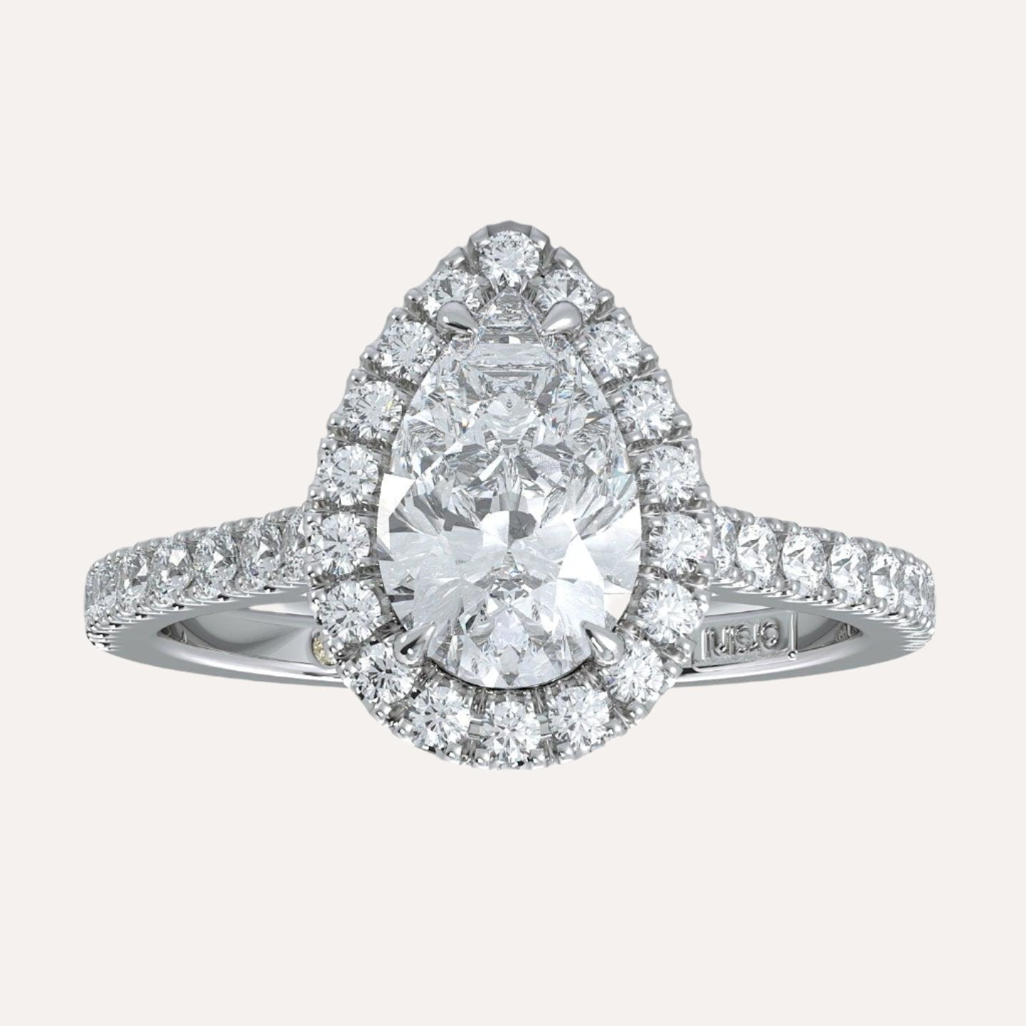 La Fenice Pear Cut Diamond Engagement Ring - Orsini Jewellers