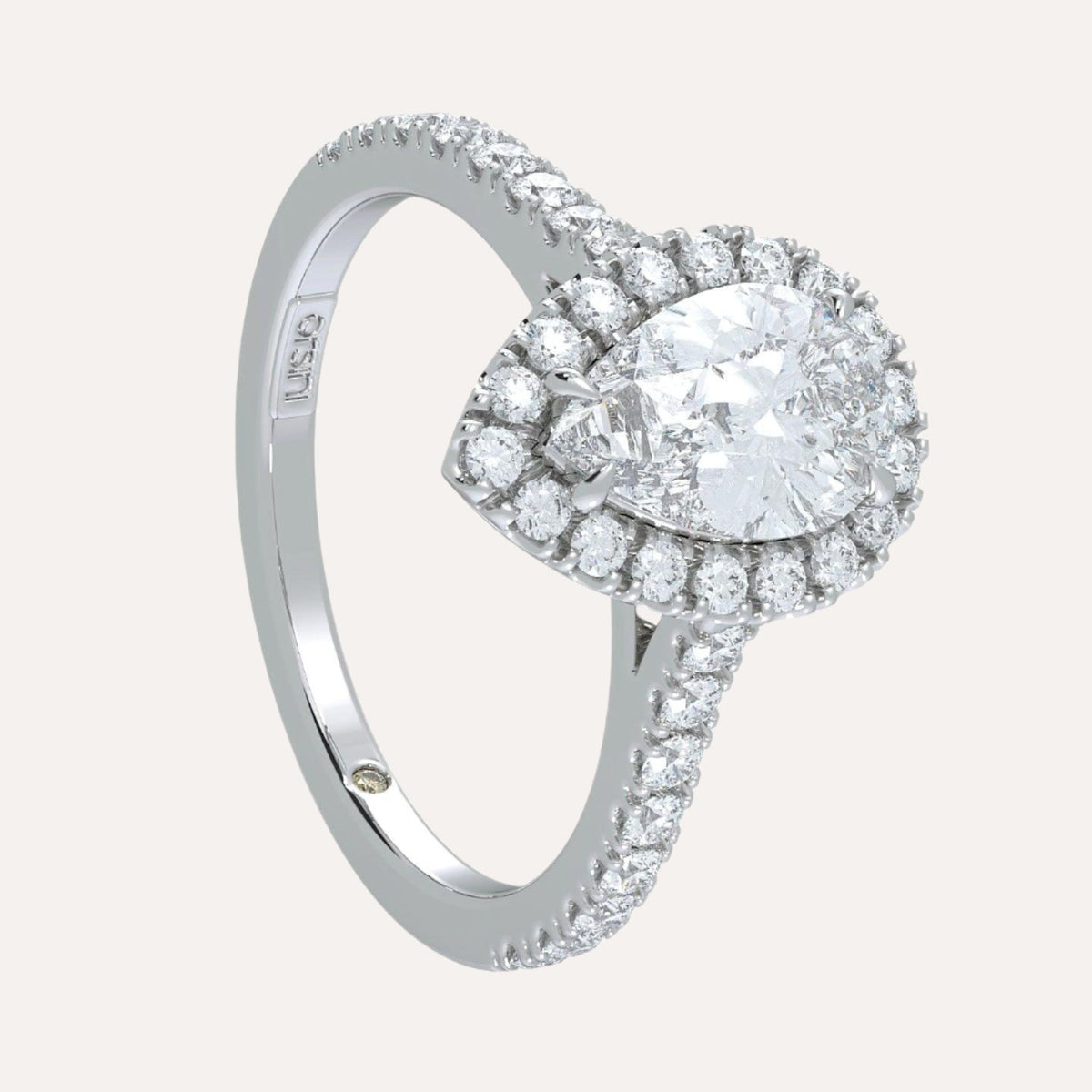 La Fenice Pear Cut Diamond Engagement Ring - Orsini Jewellers