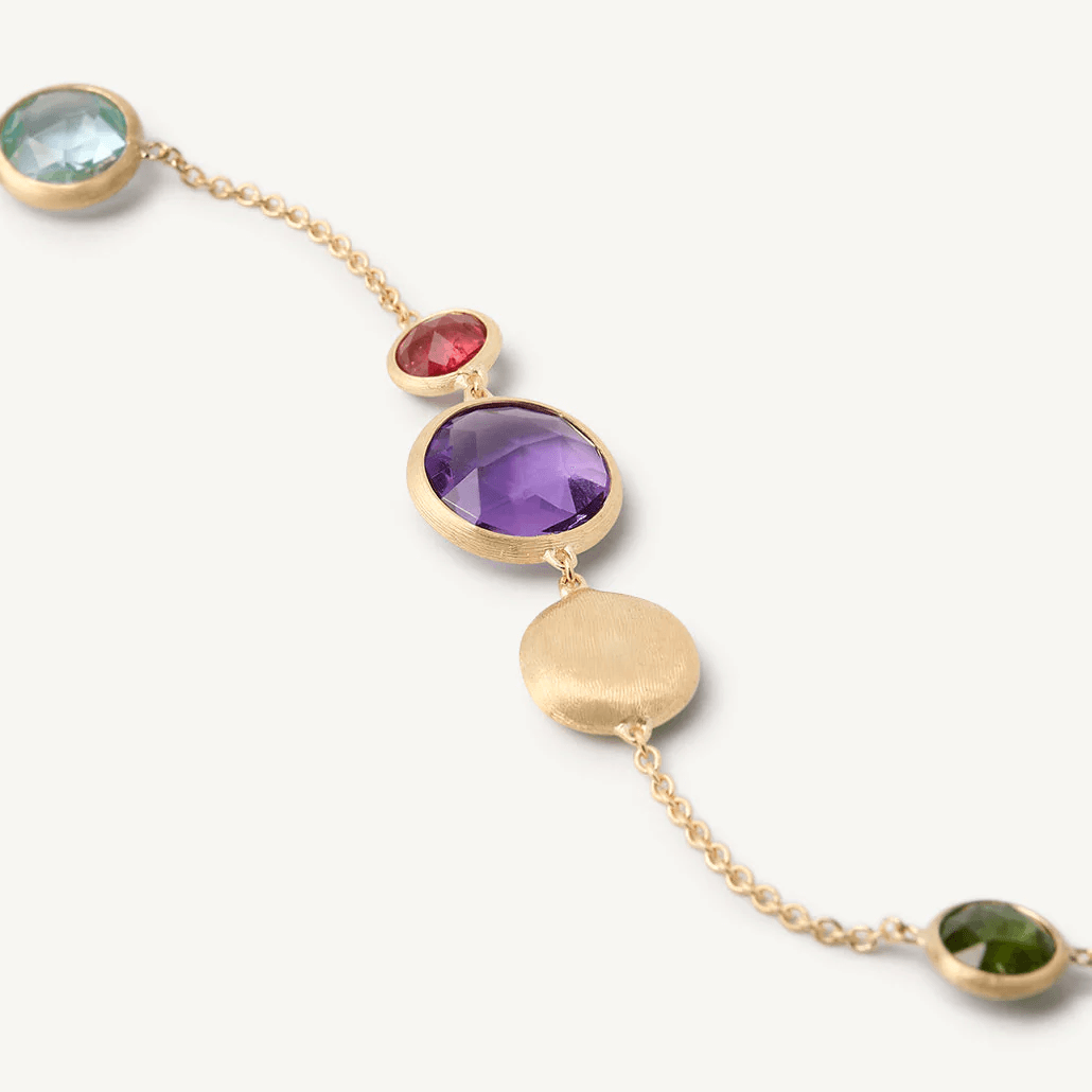 Marco Bicego Jaipur 18k Gold Gemstone Bracelet Multi Coloured - Orsini Jewellers
