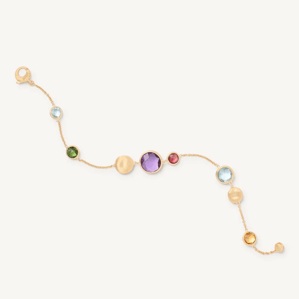 Marco Bicego Jaipur 18k Gold Gemstone Bracelet Multi Coloured - Orsini Jewellers