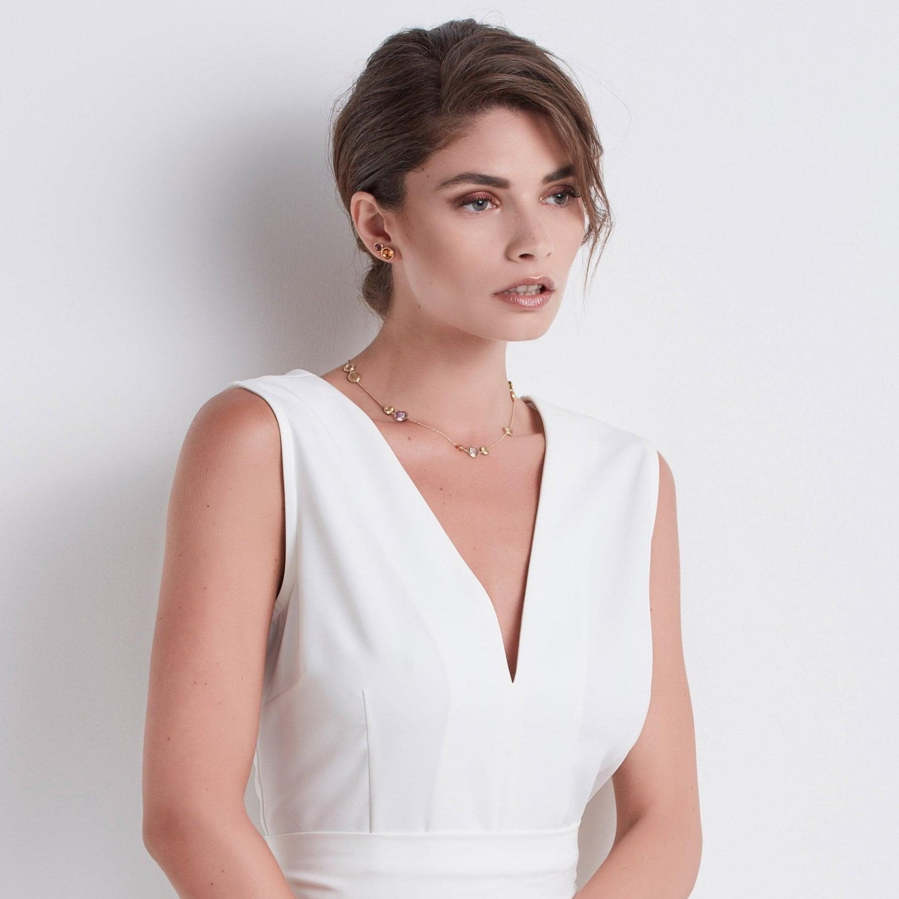 Marco Bicego Jaipur 18k Gold Gemstone Necklace Short - Orsini Jewellers