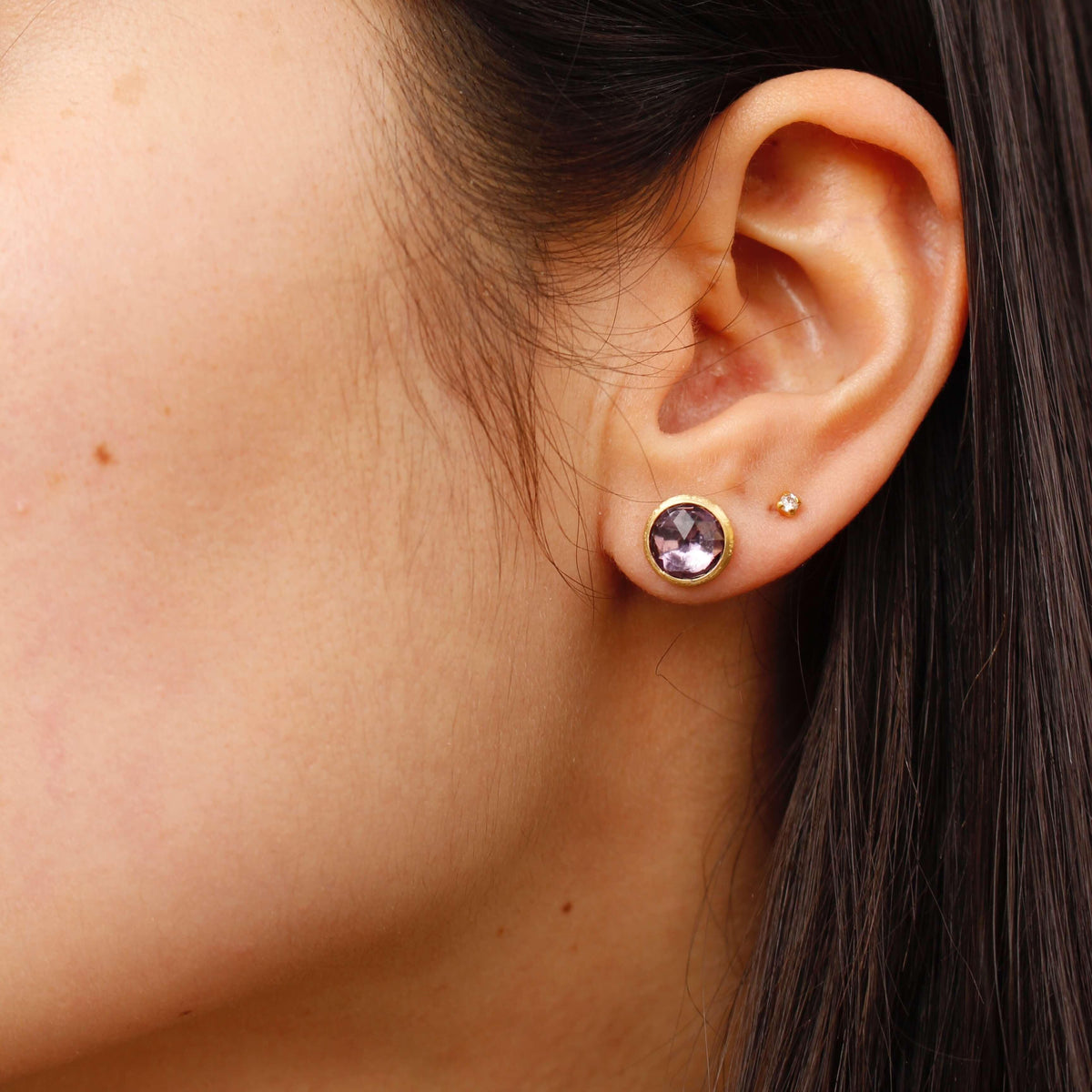 Marco Bicego Jaipur 18k Gold Purple Amethyst Earrings - Orsini Jewellers