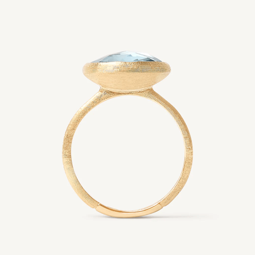 Marco Bicego Jaipur 18k Gold Sky Blue Topaz Ring - Orsini Jewellers