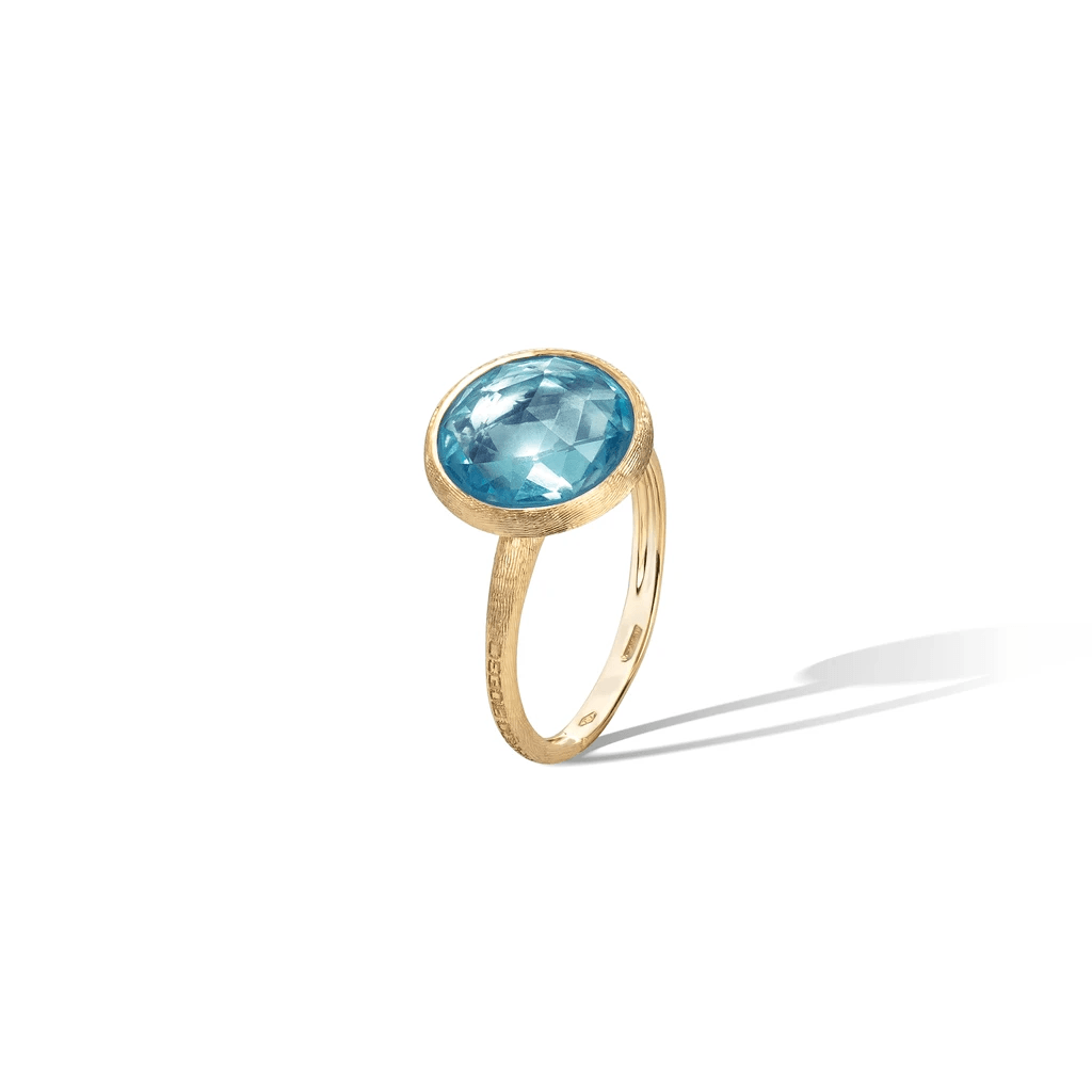 Marco Bicego Jaipur 18k Gold Sky Blue Topaz Ring - Orsini Jewellers