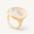 Marco Bicego Lunaria 18k Gold Mother of Pearl Ring Large - Orsini Jewellers