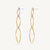 Marco Bicego Marrakech Onde Drop Earrings Diamonds 18k Gold 3 Links - Orsini Jewellers