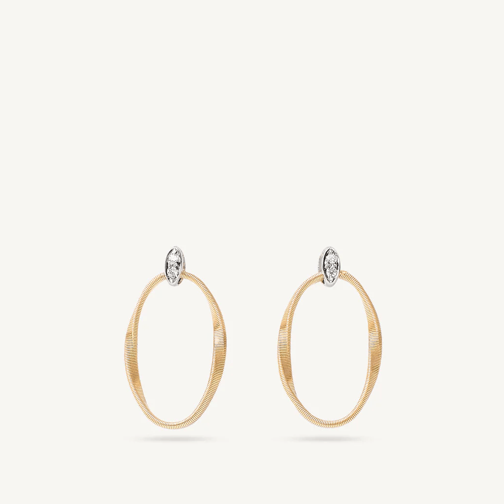 Marco Bicego Marrakech Onde Earrings Diamonds and 18k Gold - Orsini Jewellers