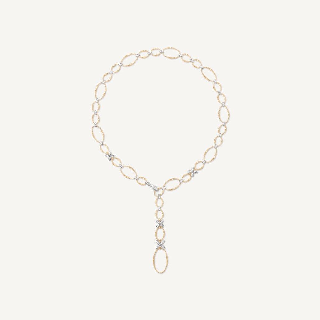 Marco Bicego Marrakech Onde Floral Lariat Necklace 46cm - Orsini Jewellers