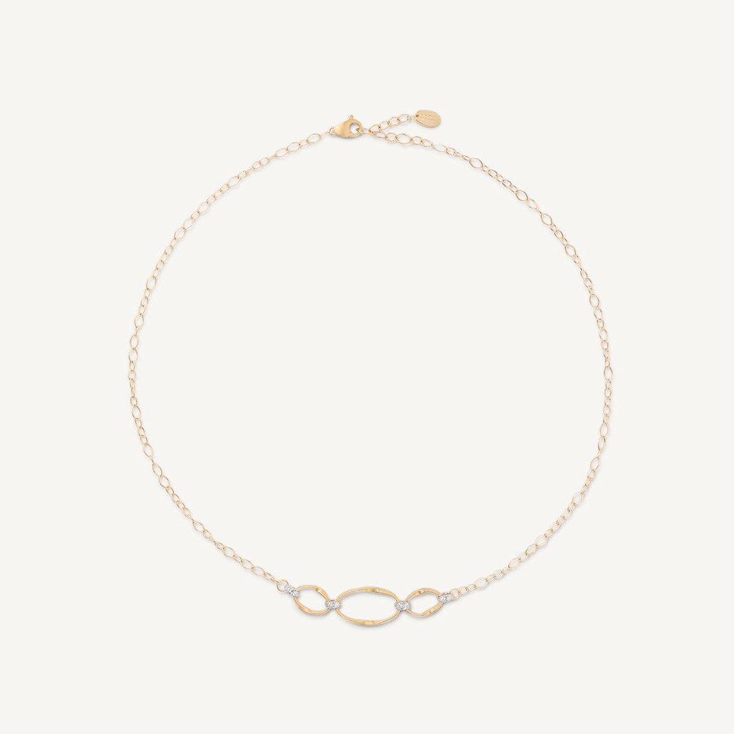 Marco Bicego Marrakech Onde Necklace Diamonds and 18k Gold - Orsini Jewellers