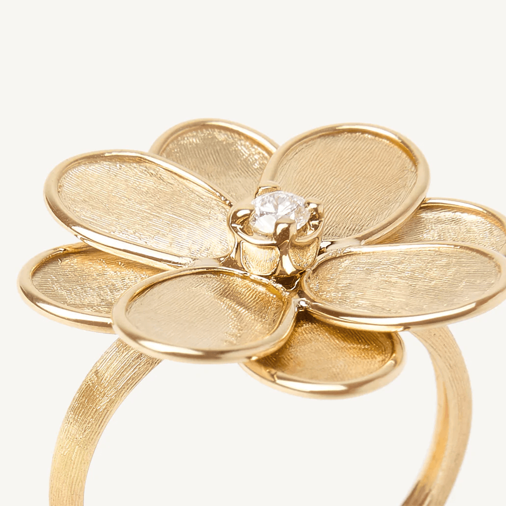 Marco Bicego Petali 18k Gold Diamond Ring Small - Orsini Jewellers