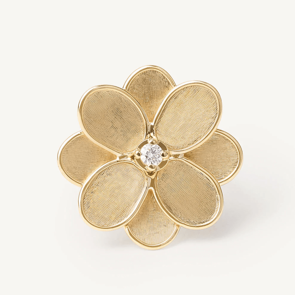 Marco Bicego Petali 18k Gold Diamond Ring Small - Orsini Jewellers