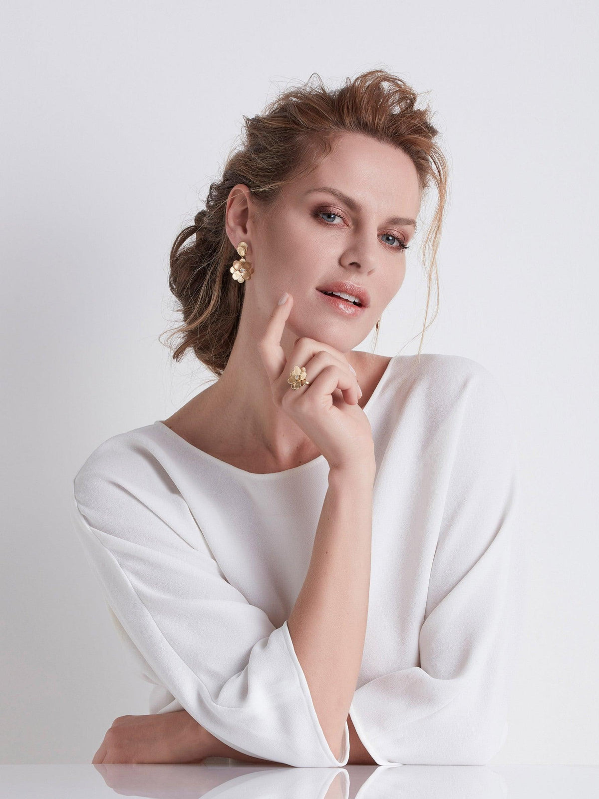 Marco Bicego Petali 18k Gold Diamond Ring Small - Orsini Jewellers