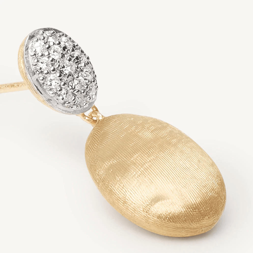 Marco Bicego Siviglia 18k Gold Diamond Earrings 2 Drop - Orsini Jewellers