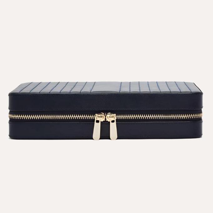 Maria Navy Coloured Large Zip Case - Orsini Jewellers