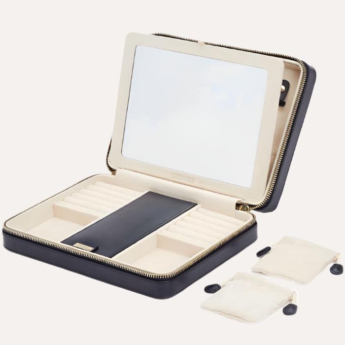 Maria Navy Coloured Large Zip Case - Orsini Jewellers