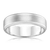 Mens Wedding Ring in White Gold with Brushed Finish - Orsini Jewellers