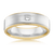 Mens Yellow and White Gold Wedding Ring with Princess Cut Diamond - Orsini Jewellers