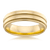 Mens Yellow Gold Wedding Ring with Dual Outer Bands - Orsini Jewellers