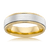 Mens Yellow Gold Wedding Ring with White Gold Outer Band - Orsini Jewellers