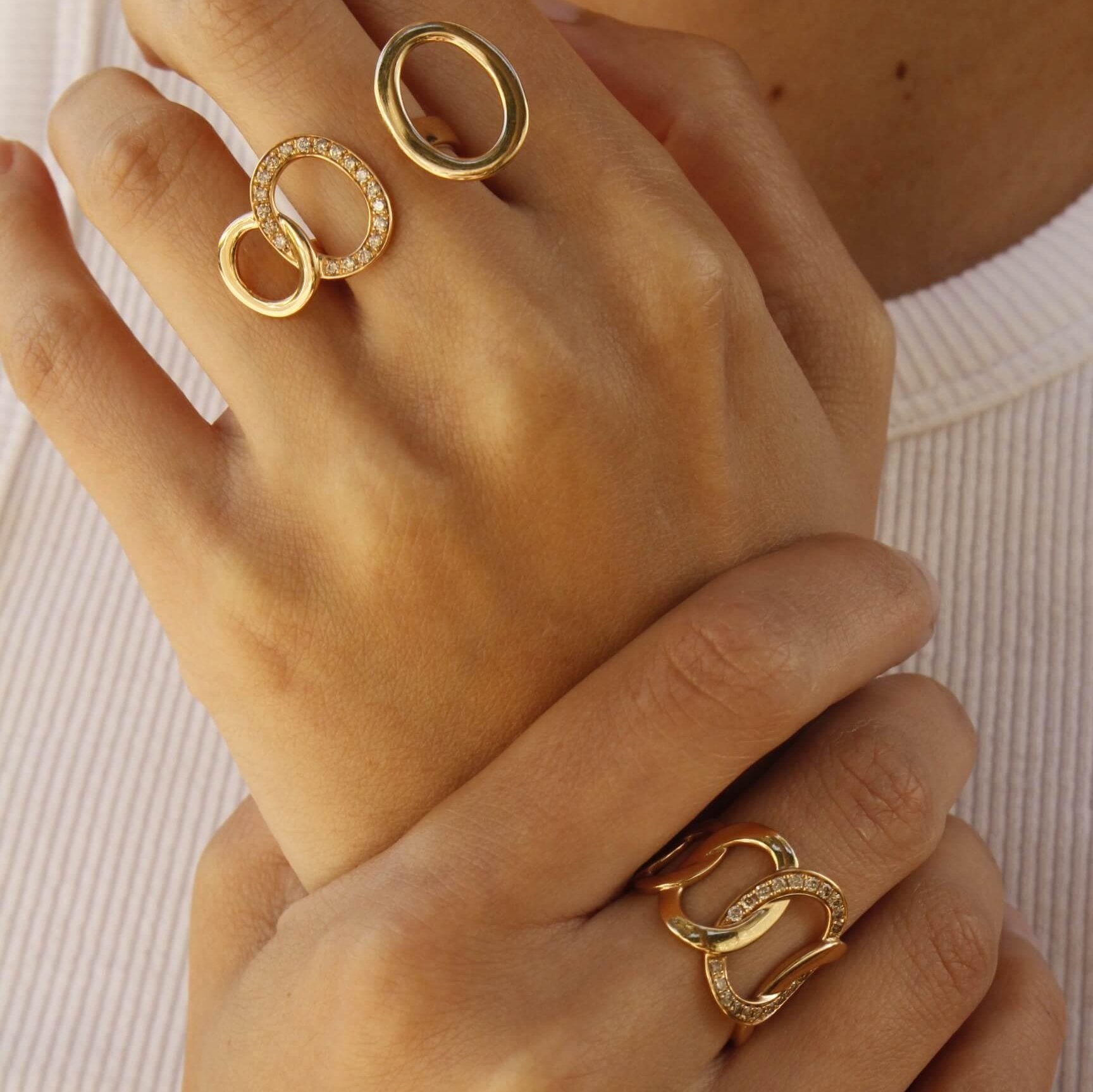 Pomellato Brera Ring Brown Diamonds 18k Rose Gold - Orsini Jewellers