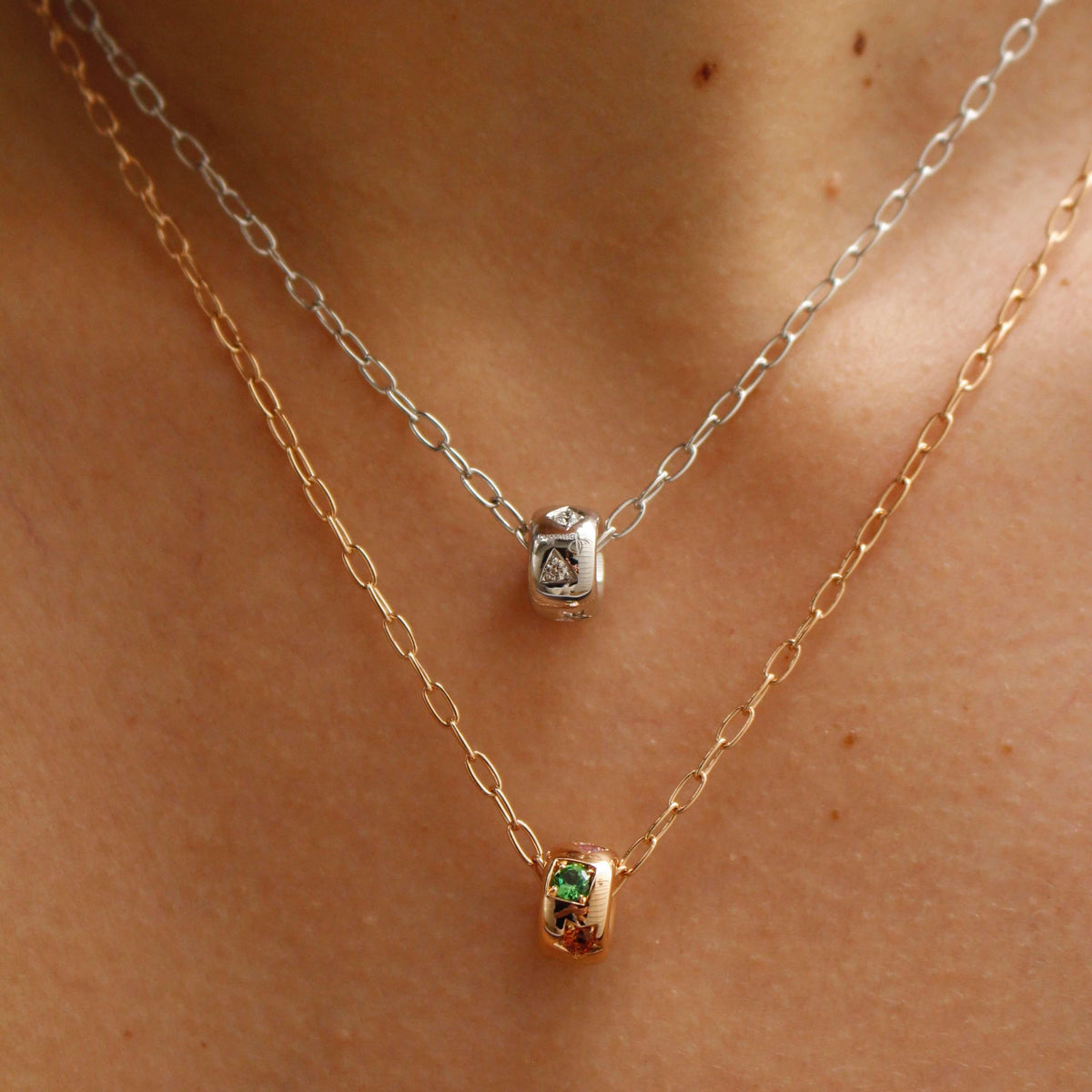 Pomellato Iconica Pendant with Chain Diamonds and White Gold - Orsini Jewellers